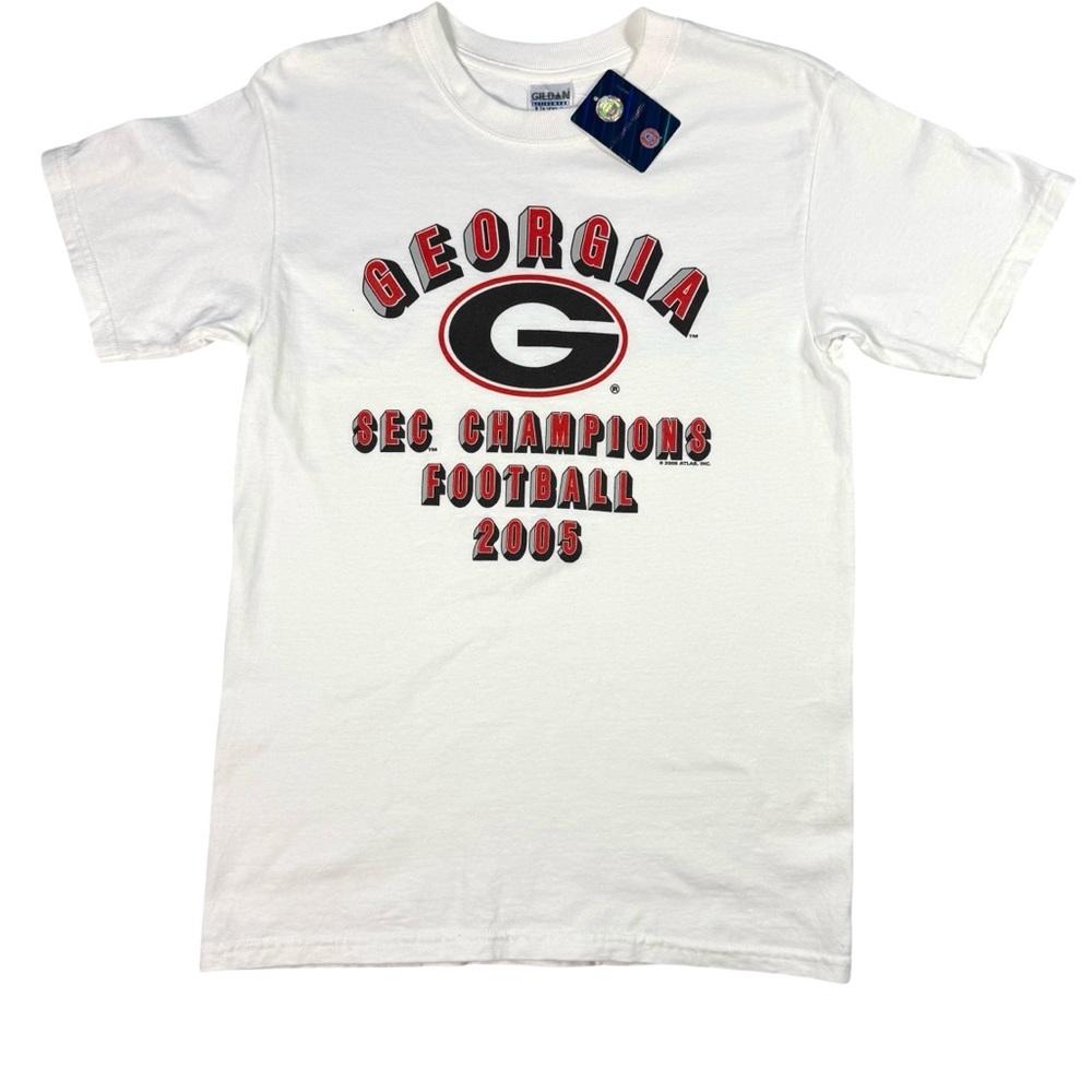 UGA Bulldogs 2005 SEC Championship Football Vintage T-shirt Small Georgia Dawgs